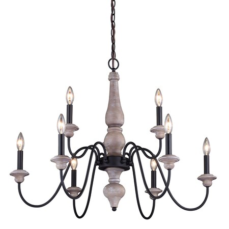 Vaxcel Georgetown 9 Light Chandelier H0237